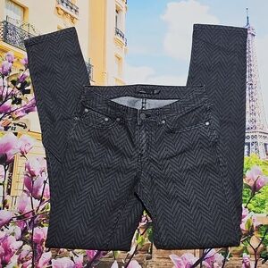 Prana‎ Skinny Jeans Chevron Pattern Size 2 Herringbone